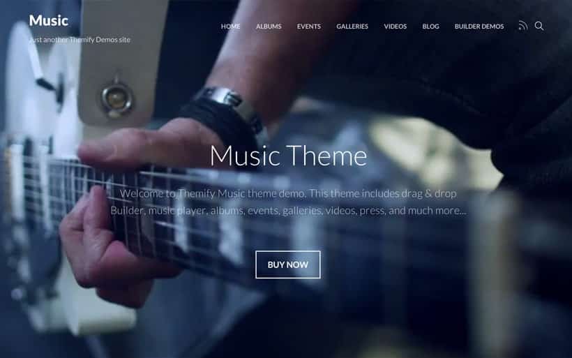 Screenshot on Music